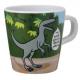 Miniature Small mug: dinosaurs "Don't talk with your mouth full..."