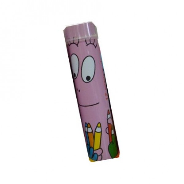 Crayons de couleur Tube de 12 crayons Barbapapa - Petitjour-BA190B