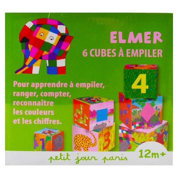 Cubes gigognes à empiler Elmer - Petitjour-EL404F-OLD