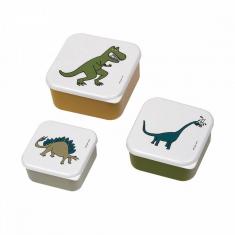 SET OF 3 LUNCH BOXES: DINOSAURS