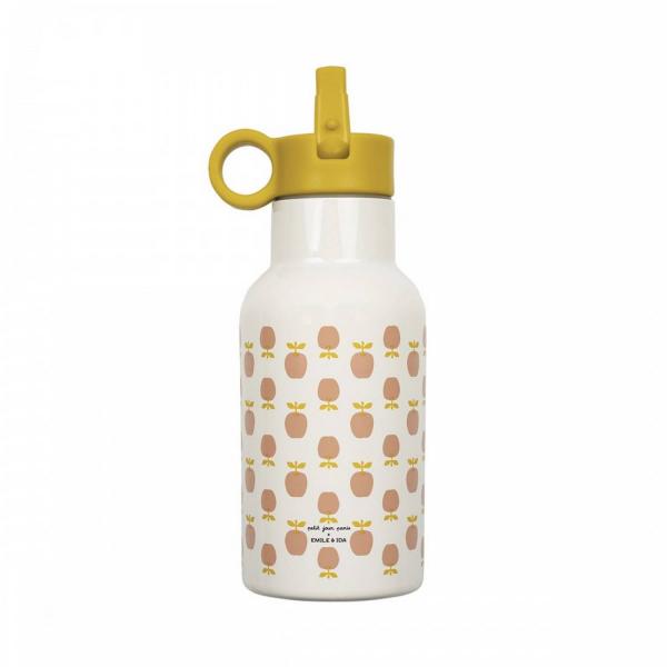 SMALL ISOTHERMAL BOTTLE: APPLE ÉMILE & IDA (0.35L) - PetitJour- EA793PR