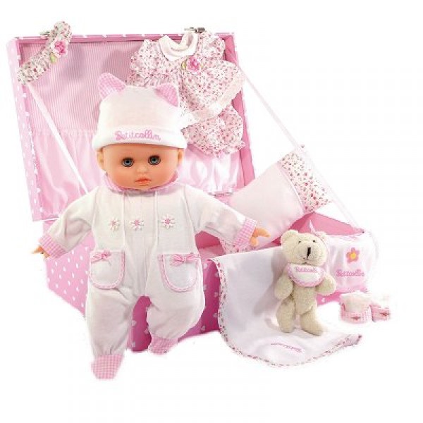 Poupon Petit Câlin 28 cm : Mallette bébé adoré - PetitCollin-622898