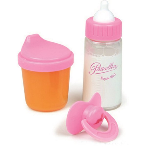 Set of 2 magic bottles and a pacifier - PetitCollin-800171