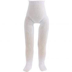 White tights for doll size 39 to 48 cm