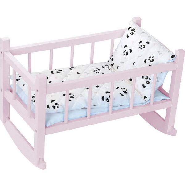 Wiegenbett aus lackiertem Holz in Pandarosa (40 cm) - PetitCollin-800127