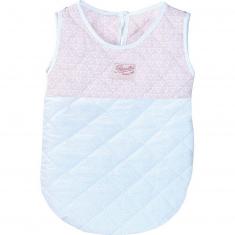 Saco de dormir rosa y blanco (36 a 40 cm)