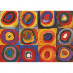 Puzzle 1000 pieces : Kandinsky - Squares with Circles