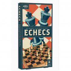 Jeu d'échecs bois vintage