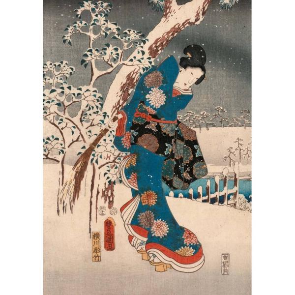 1000 piece puzzle: TALE OF GENJI - Hiroshige - Piatnik-5599
