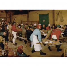 Puzzle 1000 pièces : Repas de noces, Brueghel