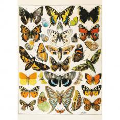 Puzzle 1000 pieces : Butterflies - Millot
