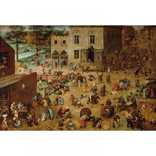1000 pieces Jigsaw Puzzle - Brueghel: Children's games - Piatnik-5677