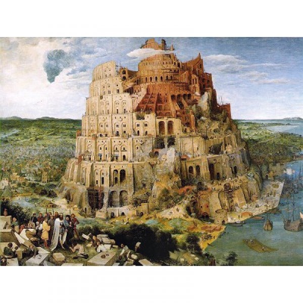 1000 pieces Jigsaw Puzzle - Brueghel: The Tower of Babel - Piatnik-5639