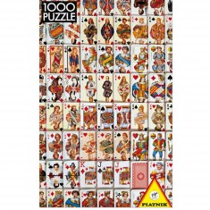 1000 pieces jigsaw puzzle - card game