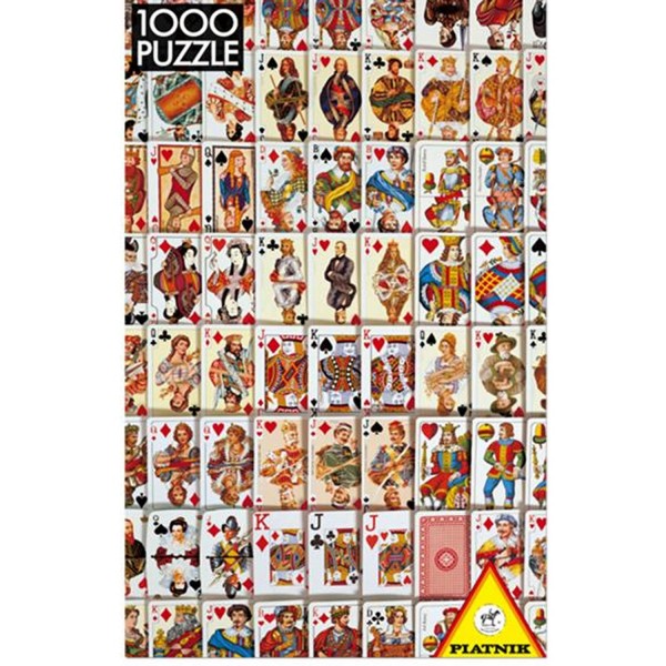 1000 pieces jigsaw puzzle - card game - Piatnik-5437