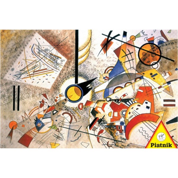 1000 pieces puzzle: Kandinsky: Bustling Aquarelle - Piatnik-5396