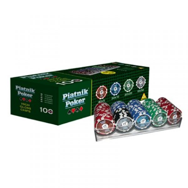 Coffret de Poker : Set de 100 jetons - Piatnik-7905