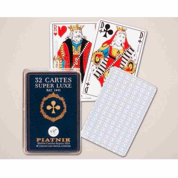 Conjunto de 32 cartas Cartas francesas: Super Lujo - Piatnik-1441