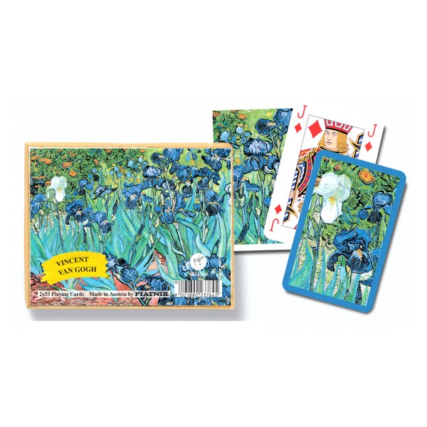 Jeu de cartes : Van Gogh : Iris 2 x 55 cartes - Piatnik-2376