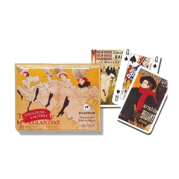 Jeux de cartes : Toulouse Lautrec 2 x 55 cartes - Piatnik-2252