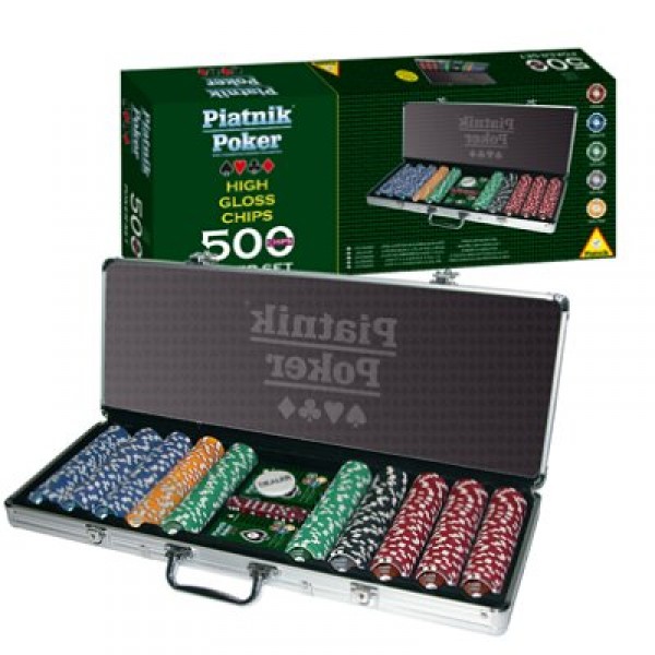 Mallette de Poker : Set de 500 jetons - Piatnik-7904