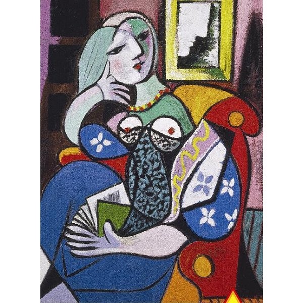 1000 Teile Puzzle - Picasso: Frau mit Buch - Piatnik-5341