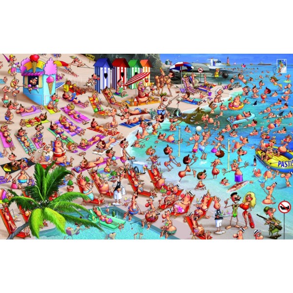 Puzzle de 1000 piezas François Ruyer: La playa - Piatnik-5367