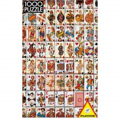 Puzzle 1000 pièces - Jeu de cartes