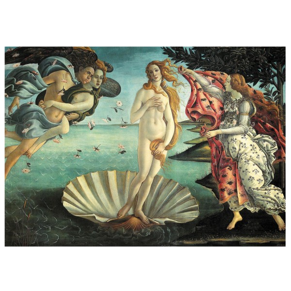 1000 Teile Kunstpuzzle - Boticelli: Geburt der Venus - Piatnik-5421