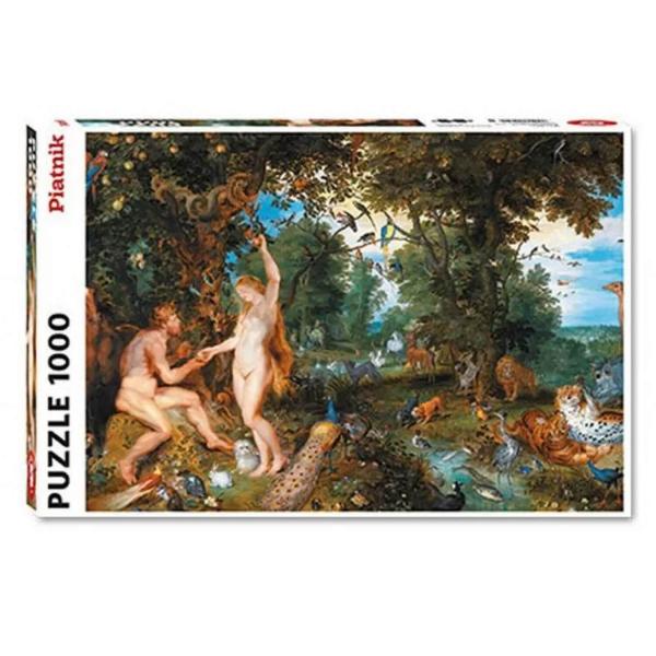 Puzzle 1000 Teile: Brueghel Rubens : Eden - Piatnik-5545