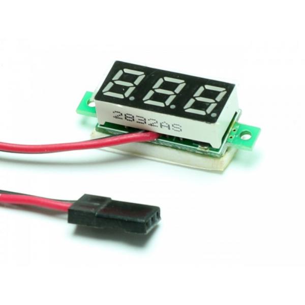 Pichler Mini Digital Voltmeter 3..30V avec connecteur JR - C3352