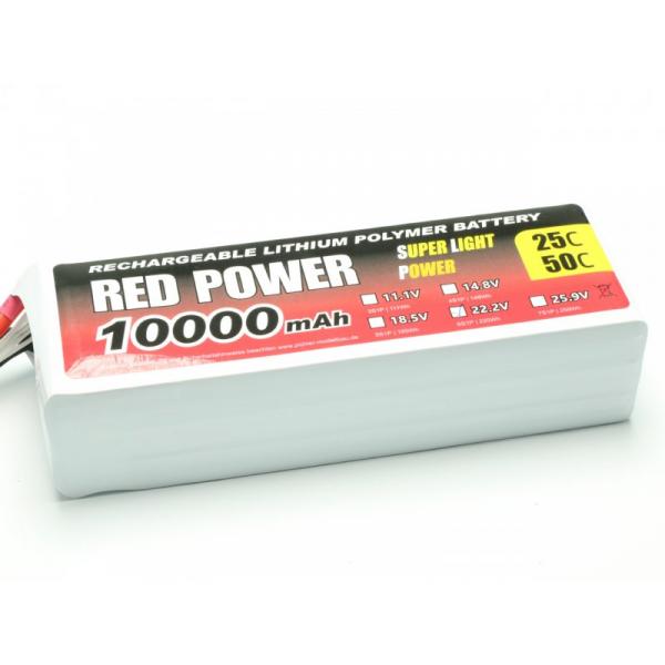 Accu LiPo RED POWER SLP 10000 - 22,2v - C9441