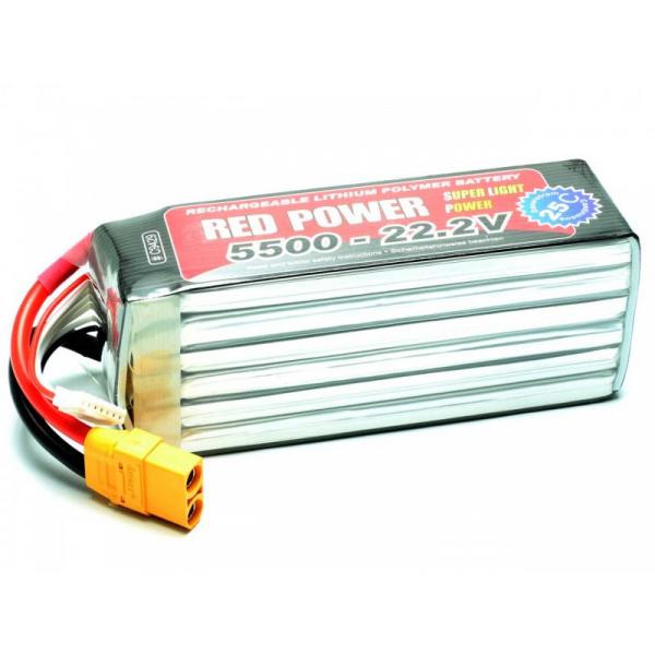 Accu LiPo RED POWER SLP 5500 - 22,2v - C9429