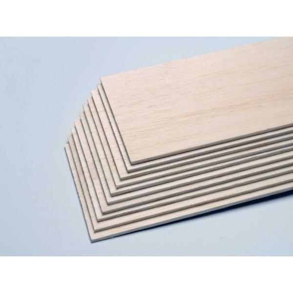 Planches de balsa 25,0 x 100 x 1000mm (emb.=5pcs) - Pichler - C6452