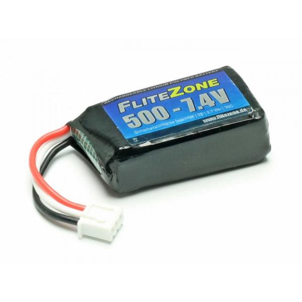 FliteZone Accu LiPo 500mAh 7.4V pour 120X - 15890