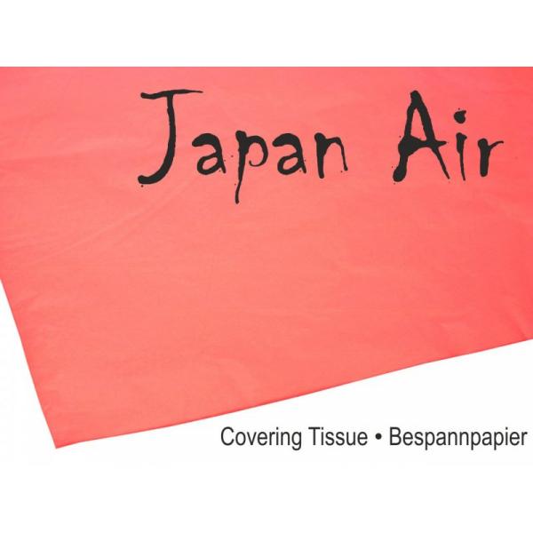 Papier Japon JAPAN AIR 16g rouge 500 x 690 mm (10 pieces) - Pichler - C9375