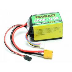 Accu LiFe EGOBATT 3000 - 9.9v (25C) - XT60/JR - Ideal Turbine