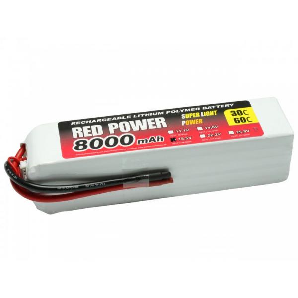 Accu LiPo RED POWER SLP 8000 - 18,5v - C9145