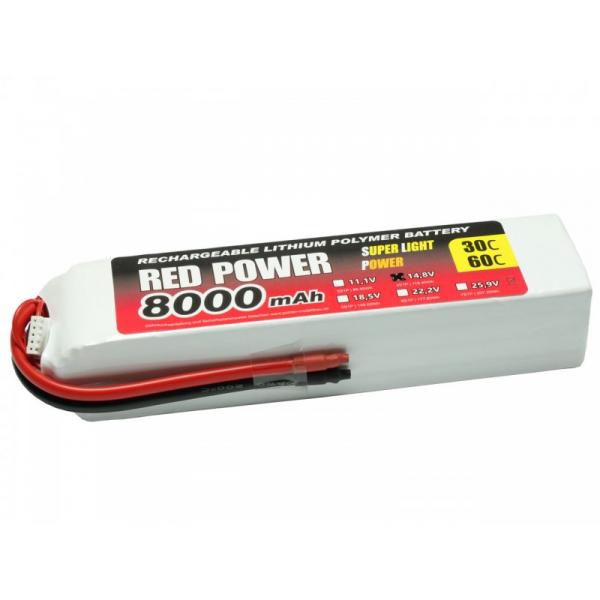 Accu LiPo RED POWER SLP 8000 - 14,8v - C9144