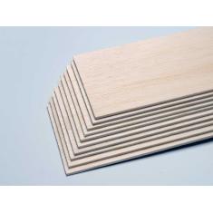 Balsa sheet 0,8 x 100 x 1000mm (10 pcs.)