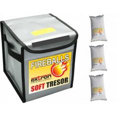Caisse Anti-incendie Lipos FIREBALLS Soft Caisse incl. 3 x 1 litre FIREBALLS - Pichler