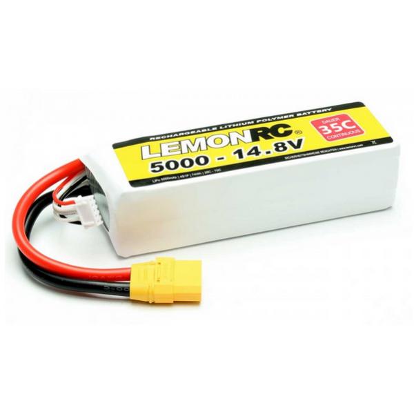 Accu Lipo 4S 14.8v 5000mAh 35C XT90 - 15737