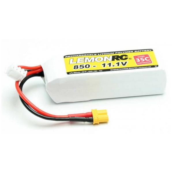 Accu Lipo 3S 11.1v 850mAh 35C XT30 - 15707