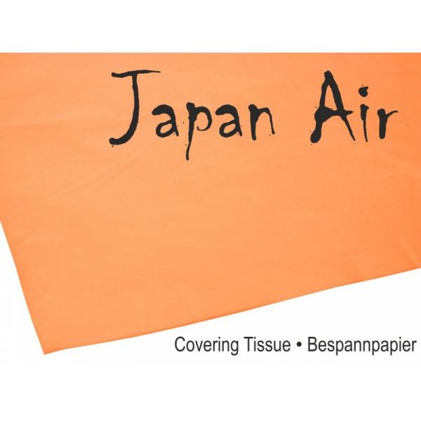 Papier Japon JAPAN AIR 16g orange 500 x 690 mm (10 pieces) - Pichler - C9380