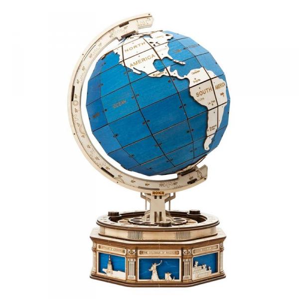 Globe terrestre (kit de construction en bois découpé au laser) - 15055