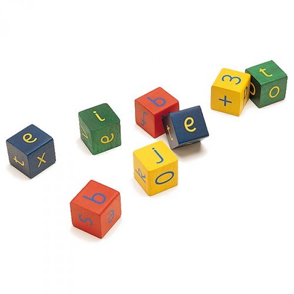 Cubes en bois - Lettres et chiffres - Pintoy-05905