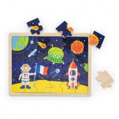 Puzzle en bois 24 pièces : L'espace