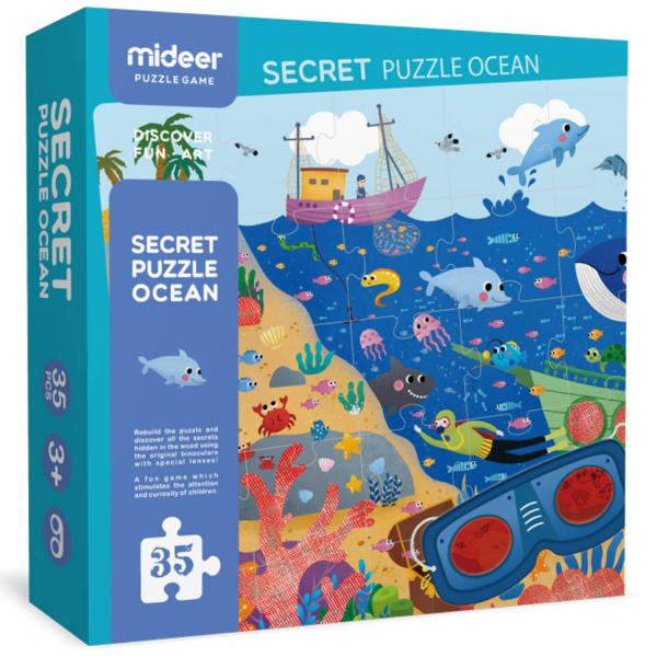 Puzzle de 35 piezas: puzzle secreto: Océano - Plantoy-MD3097