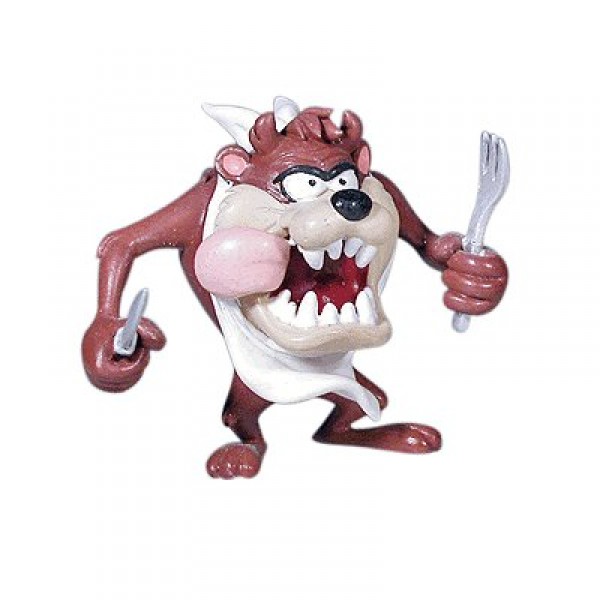 Le diable de Tasmanie avec une fourchette - Plastoy-62407
