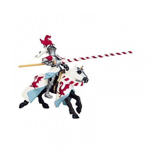 Figurine Cheval robe aux dragons - Plastoy-62015